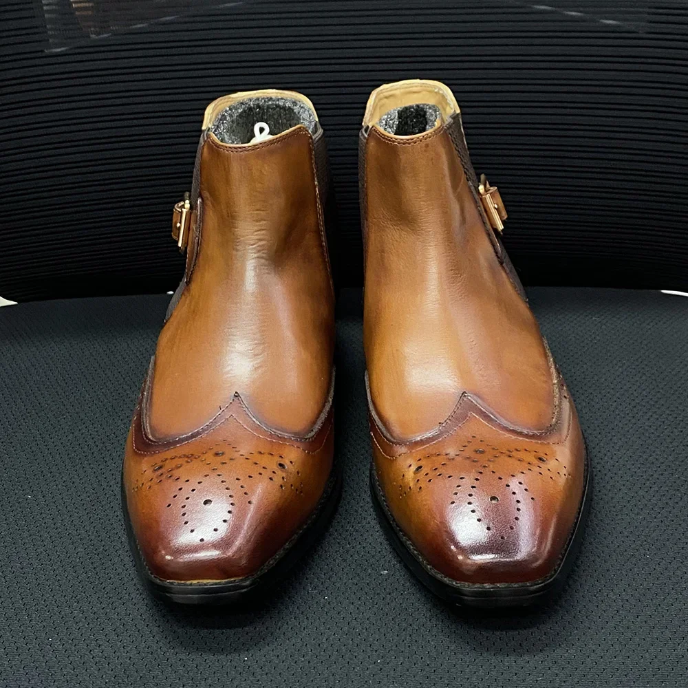 Męskie buty za kostkę z prawdz – Men Formal Wear With Boots recenzja i cena