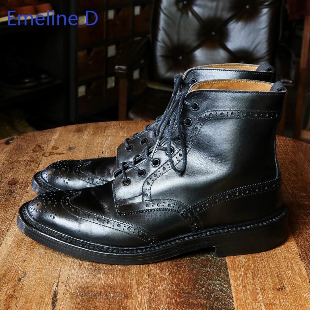 Męskie botki brogue z prawdziw – Formal Men Daily Wear Footwear recenzja i cena