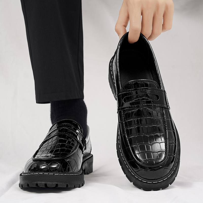 Męskie buty, casualowe, w wzór – Formal Men Daily Wear Footwear recenzja i cena