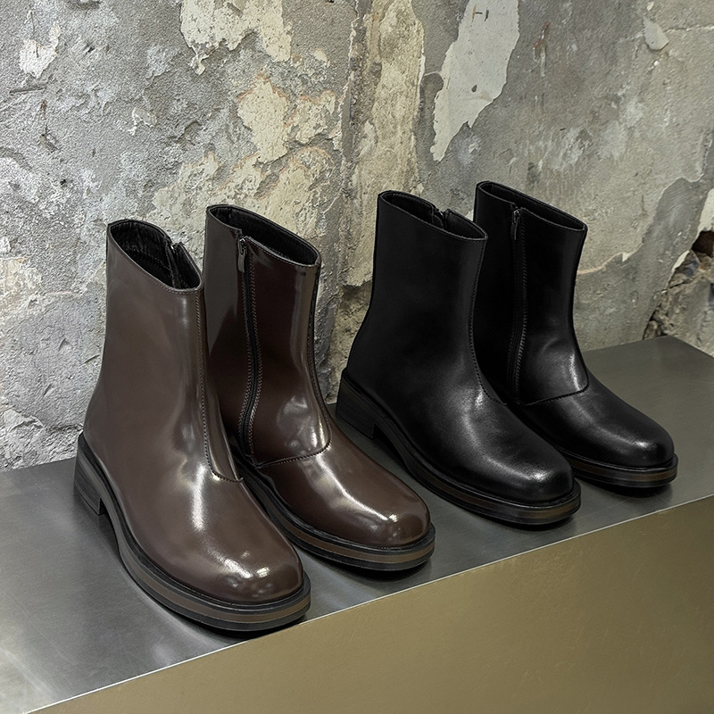 Męskie buty vintage, luksusowe – Men Formal Wear With Boots recenzja i cena