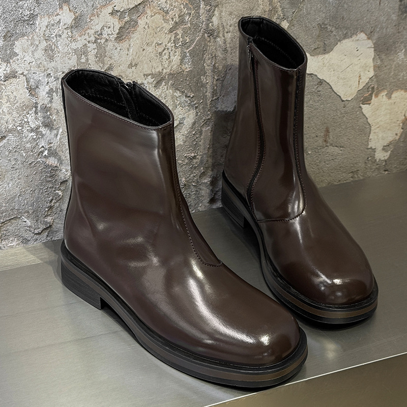 Męskie buty vintage, luksusowe – Men Formal Wear With Boots recenzja i cena